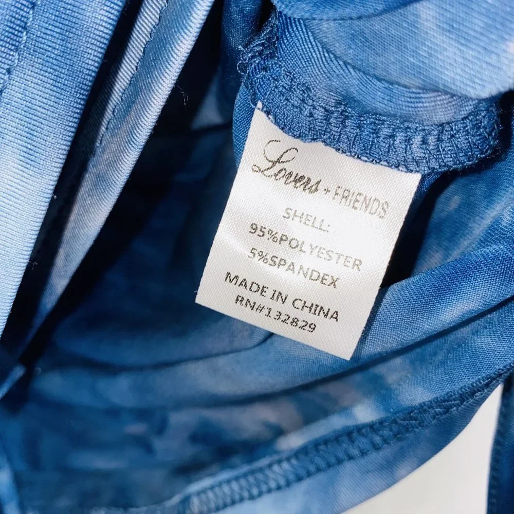 Lovers + Friends Dory Top in Blue Tie Dye - Picture 4 of 5